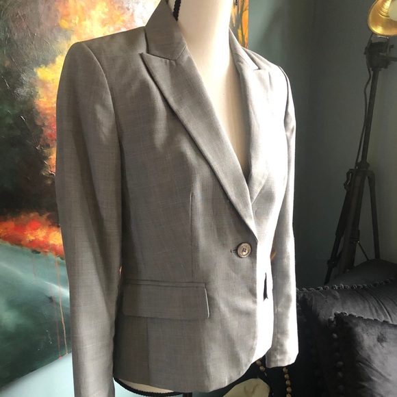 Nine West silver blazer EUC - Picture 3 of 6
